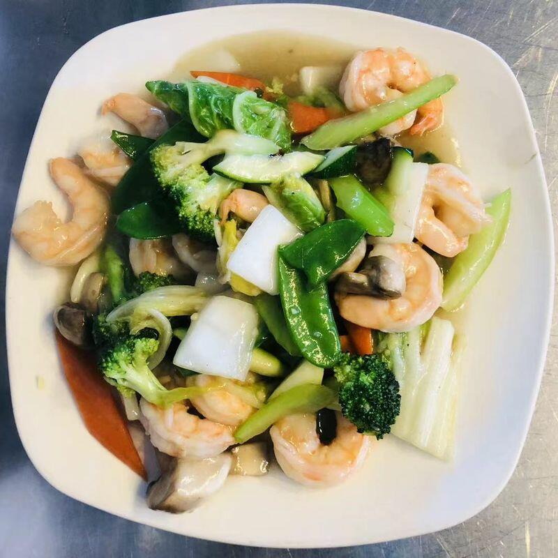 Shrimp w. mixed veg